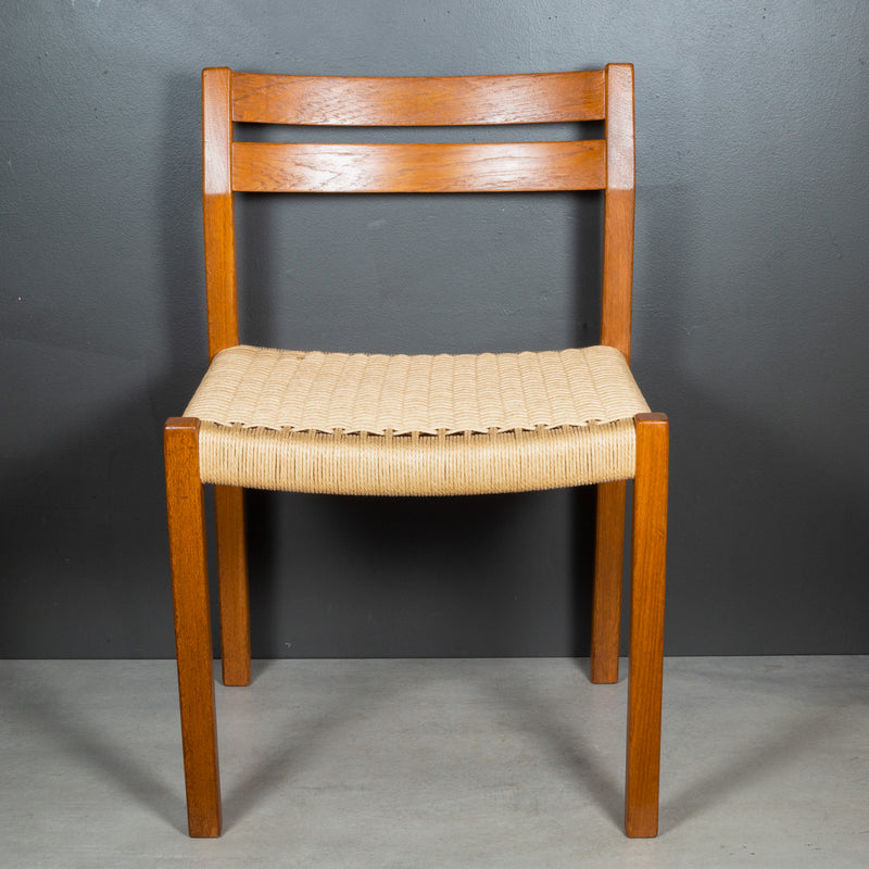 Mid-Century J.L. Moller Model #404 Danish Dining Chairs c.1974