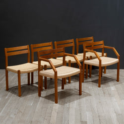 Mid-Century J.L. Moller Model #404 Danish Dining Chairs c.1974