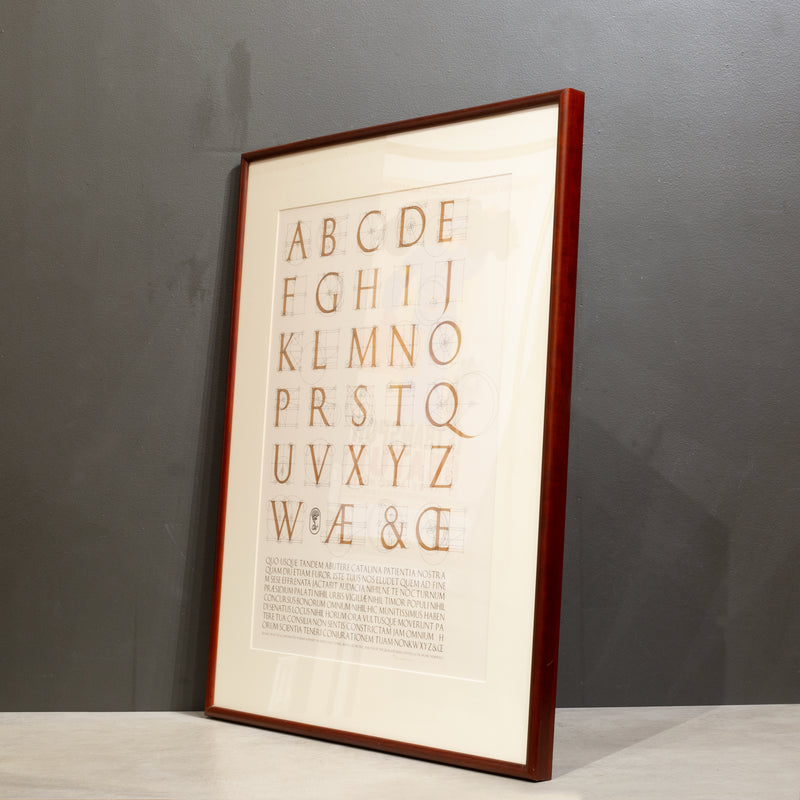 David Lance Goines, A Constructed Roman Alphabet, Signed and Numbered
