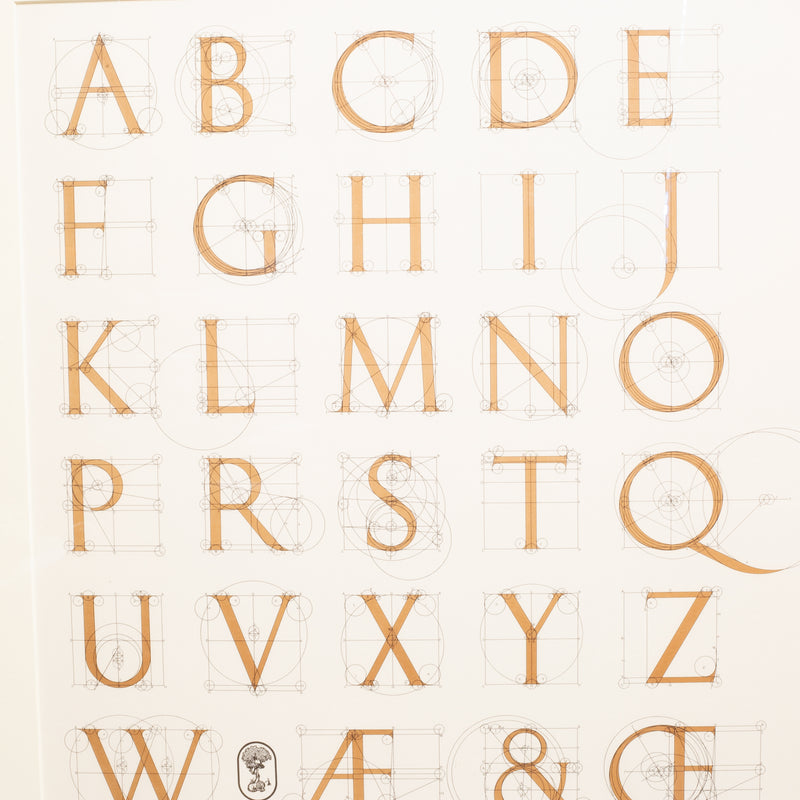 David Lance Goines, A Constructed Roman Alphabet, Signed and Numbered