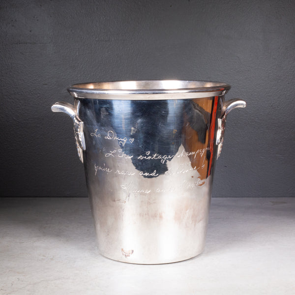 Silver Plate Saks Fifth Avenue Champagne Ice Bucket