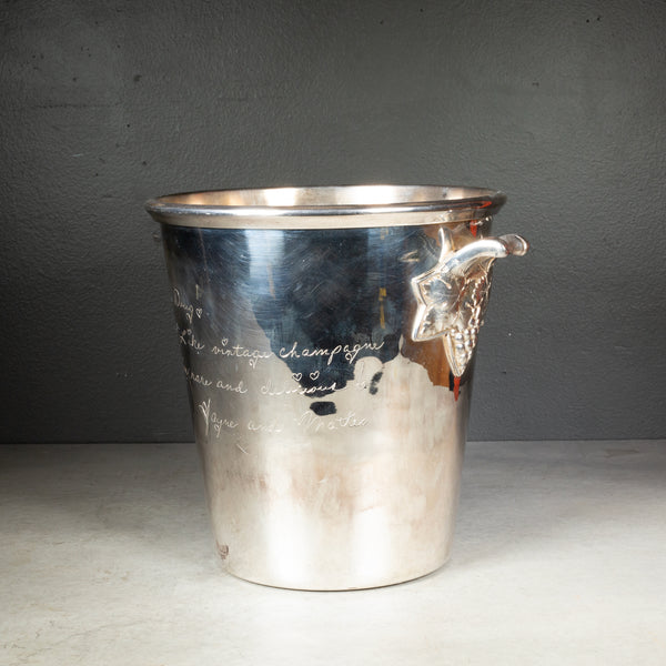 Silver Plate Saks Fifth Avenue Champagne Ice Bucket