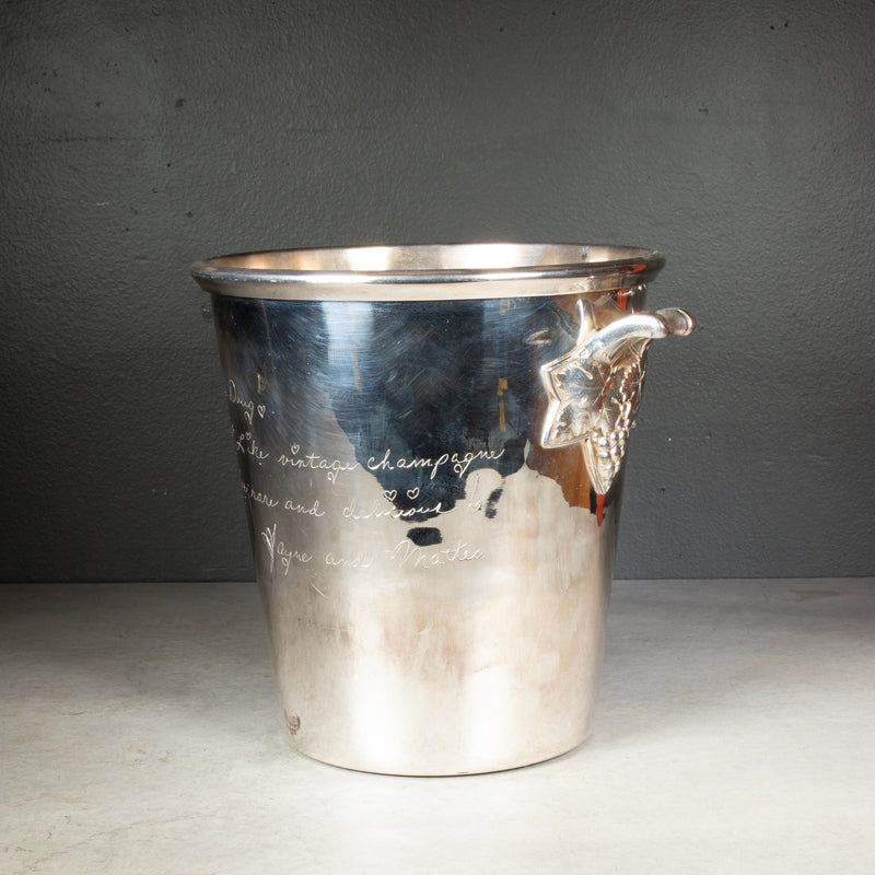 Silver Plate Saks Fifth Avenue Champagne Ice Bucket