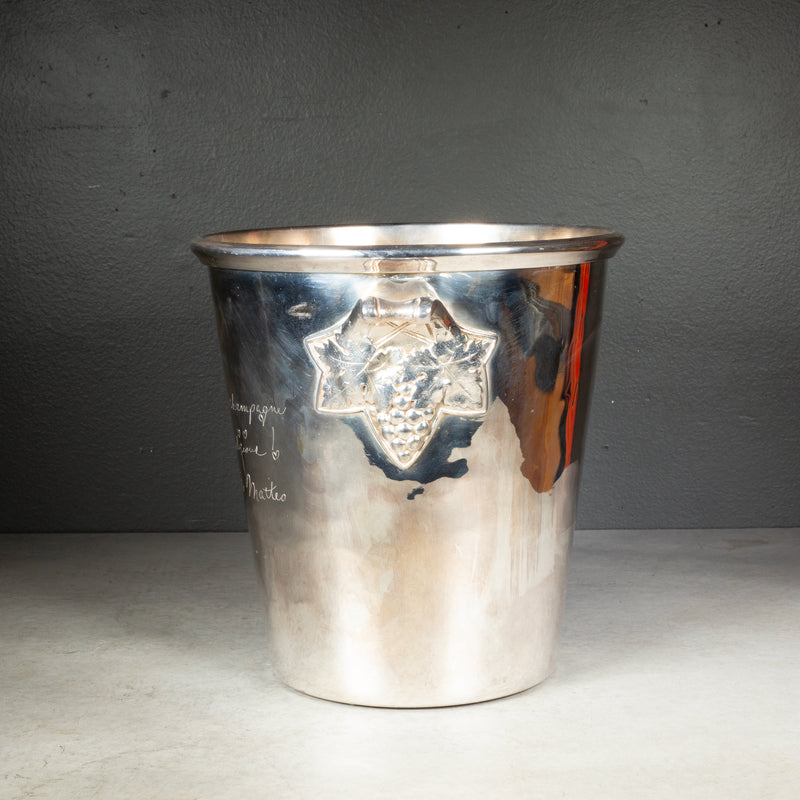 Silver Plate Saks Fifth Avenue Champagne Ice Bucket
