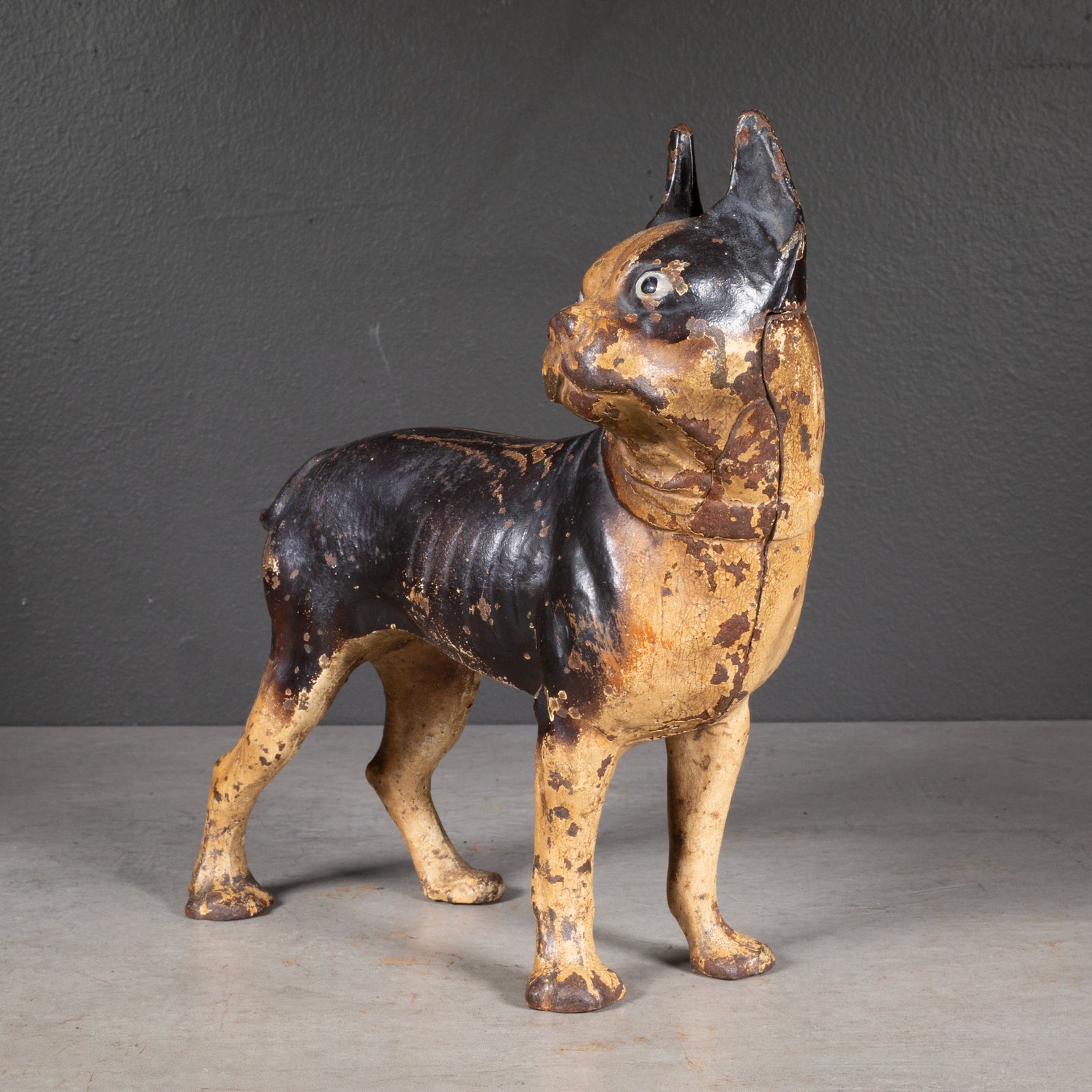 Antique Cast Iron Boston Terrier Doorstop c.1910-1940 | S16 Home
