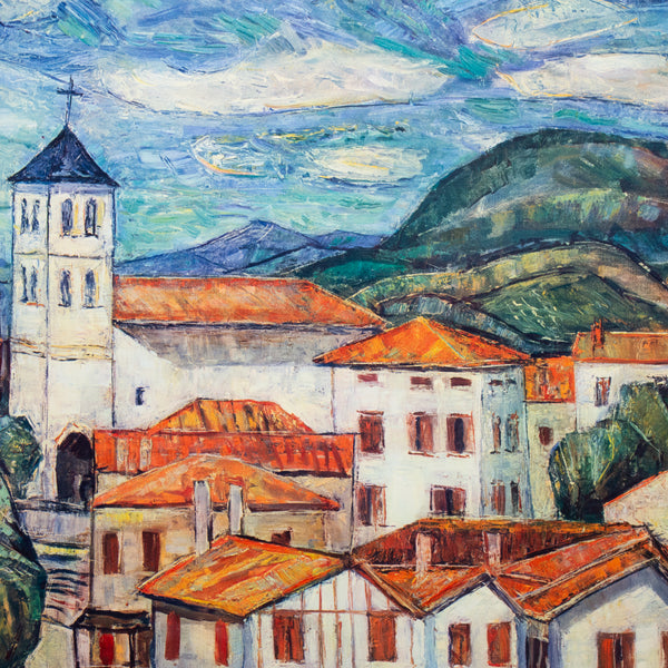 Original Restored French Travel Poster, The Basque Country c.1964
