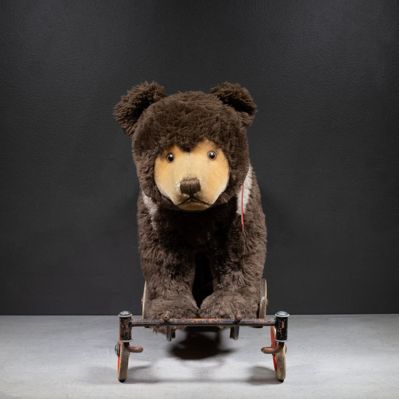 Vintage Steiff Mohair Riding Bear Toy c.1980-Germany | S16 Home