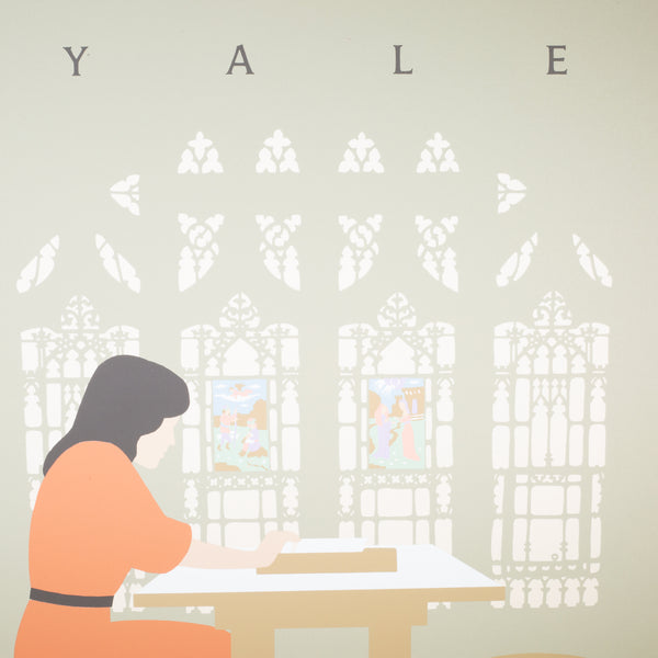 Original Lance Hidy, Yale, Card Catalogue, Sterling Memorial Library Poster c.1986