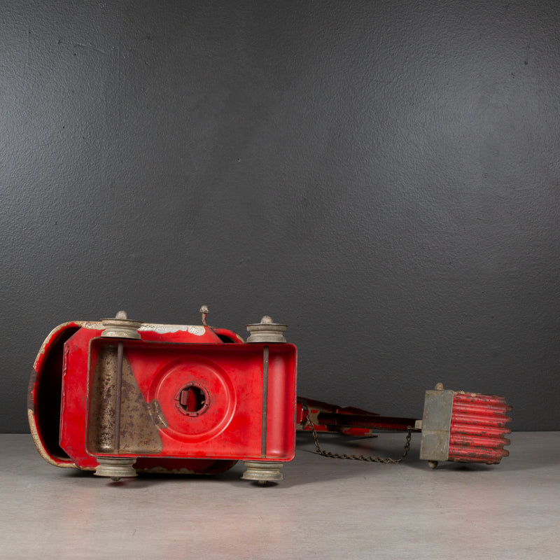 Tonka Red Steam Shovel No. 100, Clam Bucket, c.1950