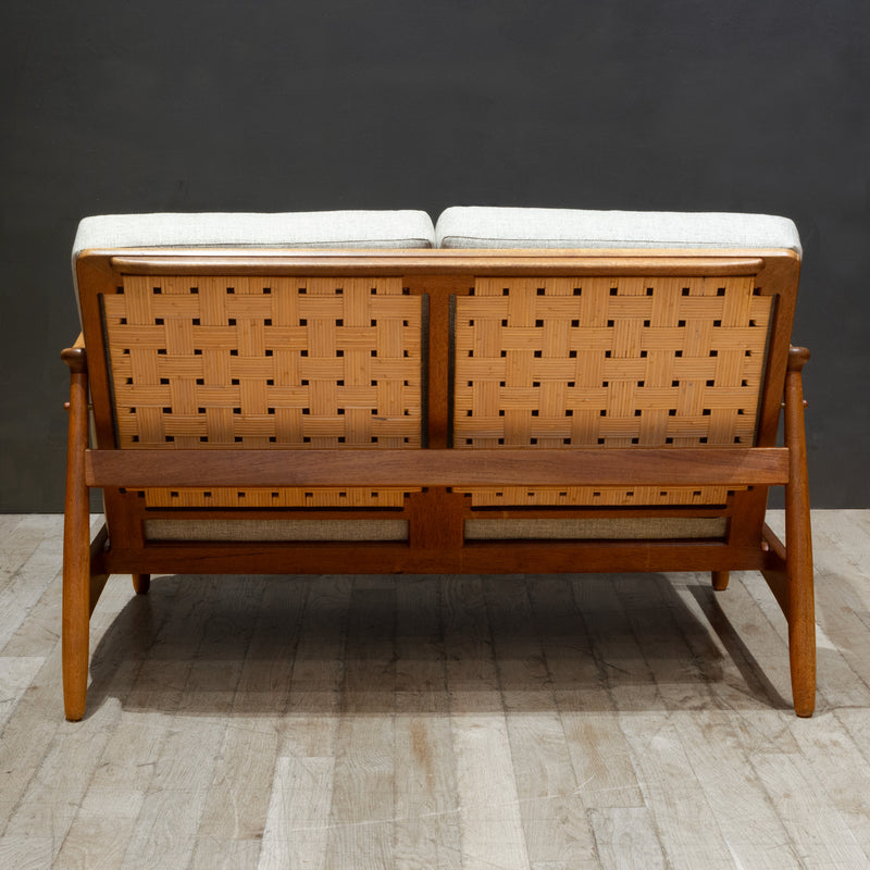 Mid-century Danish Teak Loveseat-Torben Strandgaard c.1950