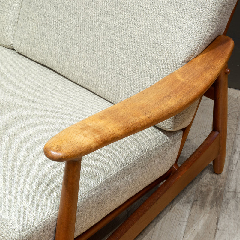 Mid-century Danish Teak Loveseat-Torben Strandgaard c.1950