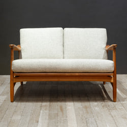 Mid-century Danish Teak Loveseat-Torben Strandgaard c.1950