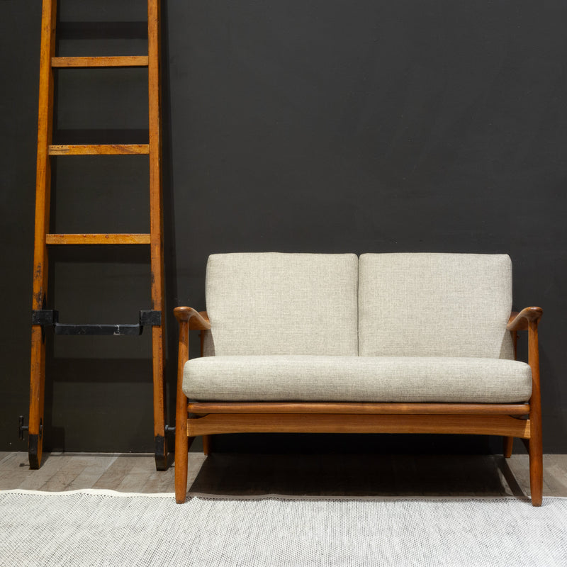 Mid-century Danish Teak Loveseat-Torben Strandgaard c.1950