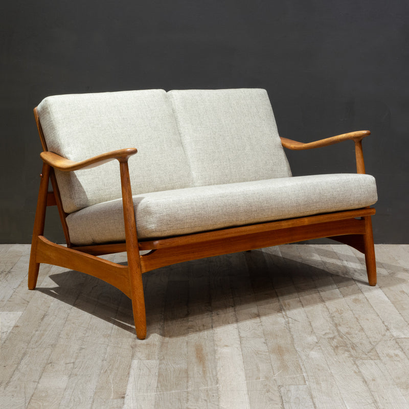 Mid-century Danish Teak Loveseat-Torben Strandgaard c.1950