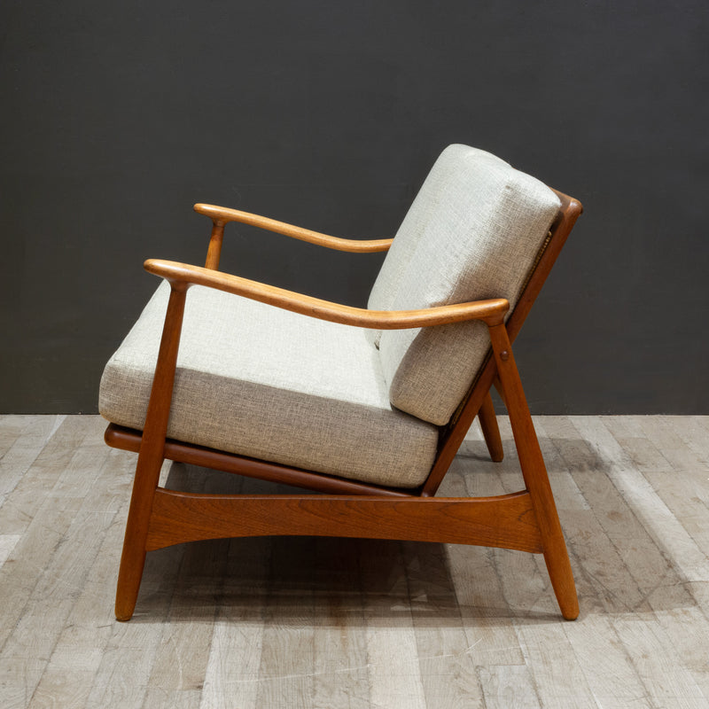 Mid-century Danish Teak Loveseat-Torben Strandgaard c.1950