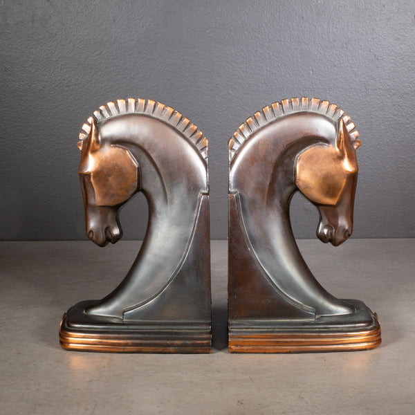San Francisco World's Fair Trojan Horse Bookends by Dodge Inc. c.1939