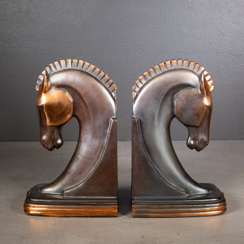 San Francisco World's Fair Trojan Horse Bookends by Dodge Inc. c.1939