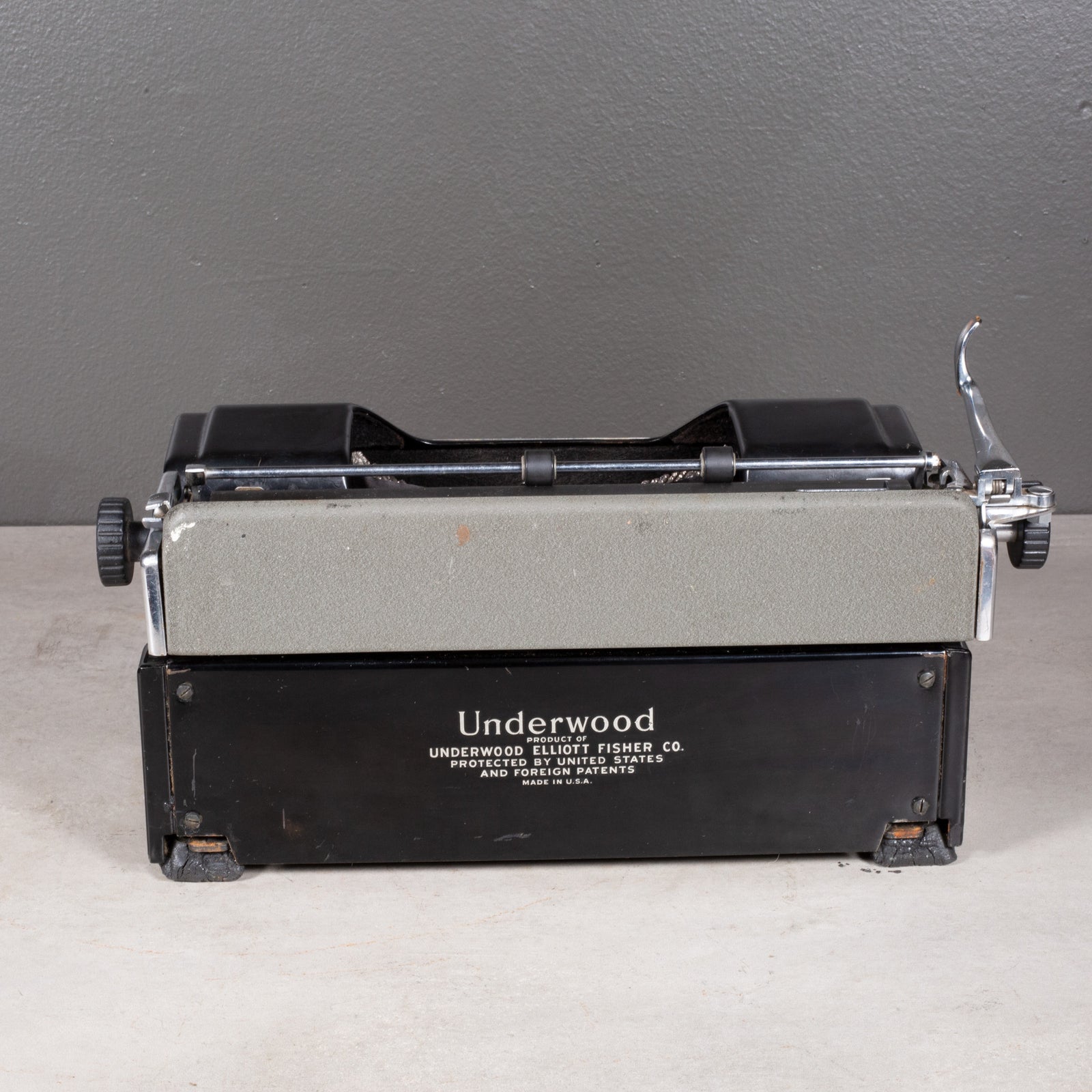 Antique Art Deco Portable Underwood Champion Typewriter c.1936 