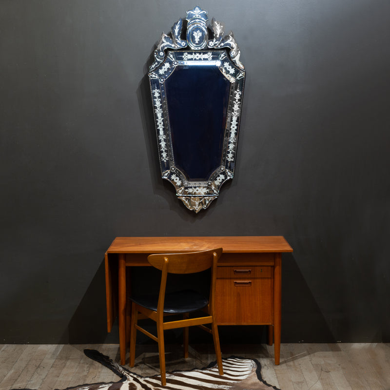 Venetian Etched Multi Panel Wall Hanging Mirror
