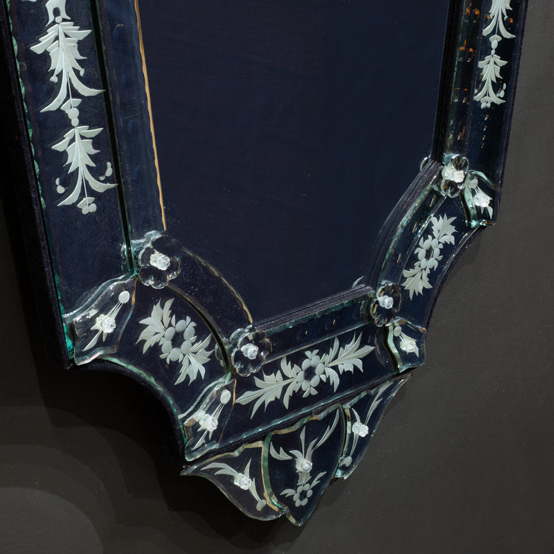 Venetian Etched Multi Panel Wall Hanging Mirror