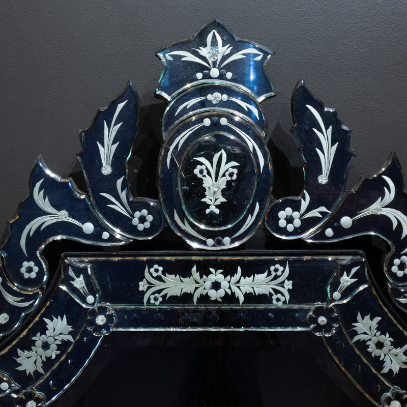 Venetian Etched Multi Panel Wall Hanging Mirror