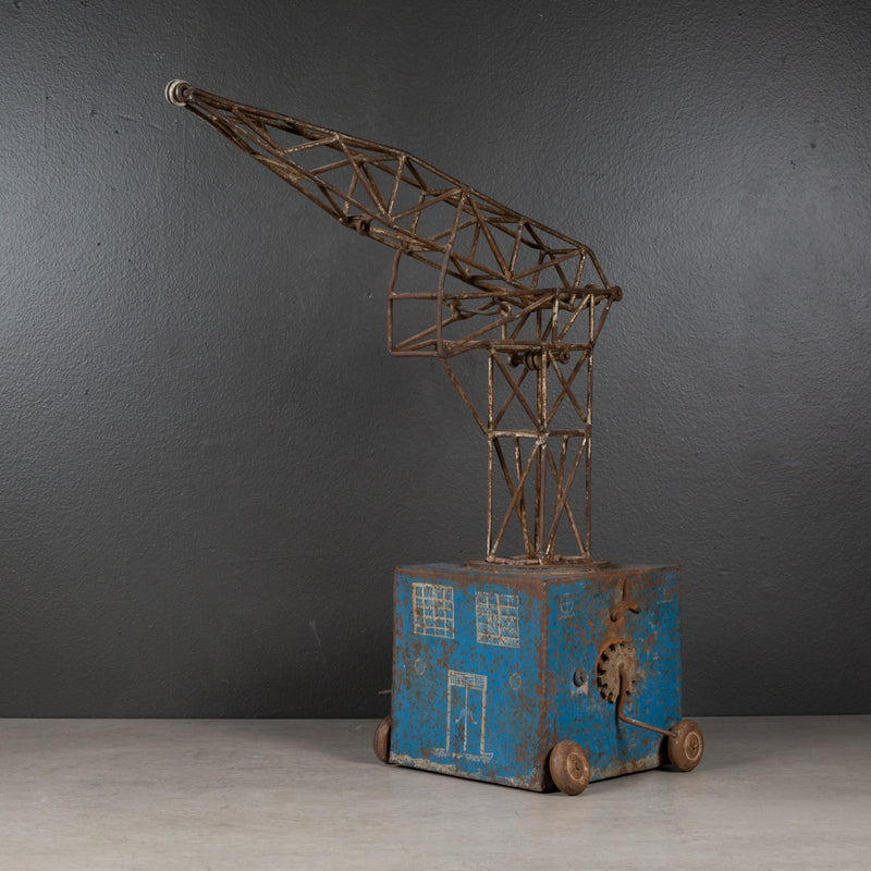 Antique French Toy Crane, c.1930