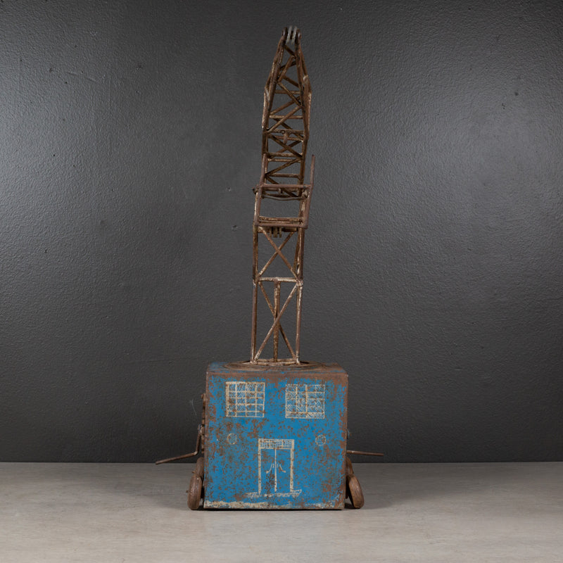 Antique French Toy Crane, c.1930