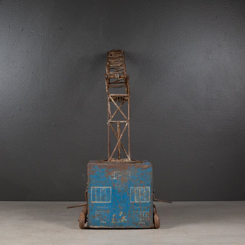 Antique French Toy Crane, c.1930