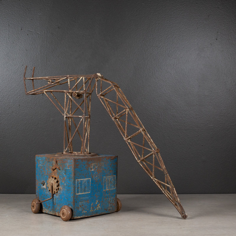 Antique French Toy Crane, c.1930