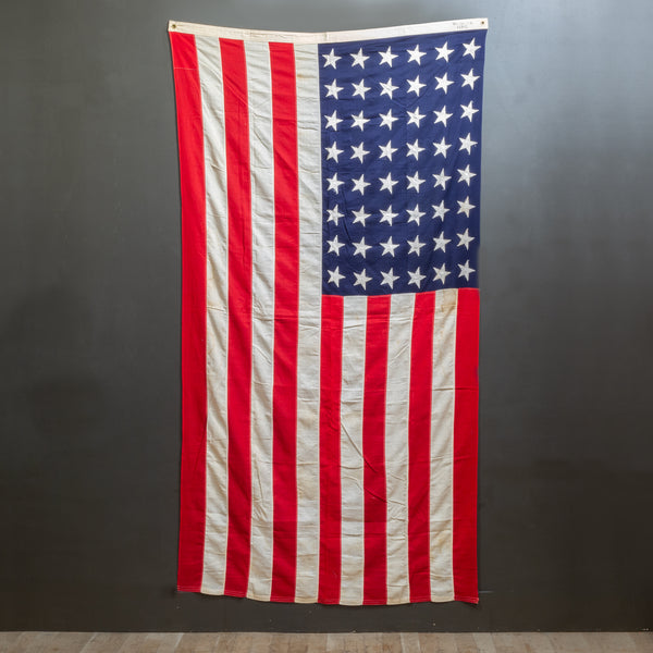 Large Hand Sewn American Flag with 48 Stars c.1940-1950
