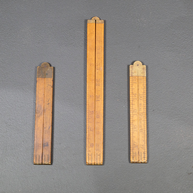Antique Stanley Folding Rulers c.1920