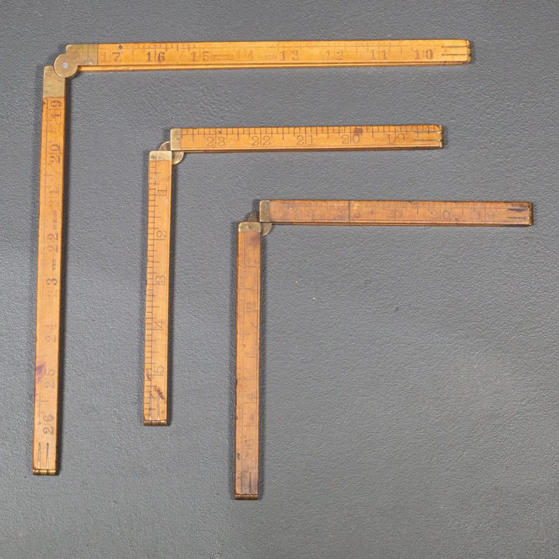 Antique Stanley Folding Rulers c.1920