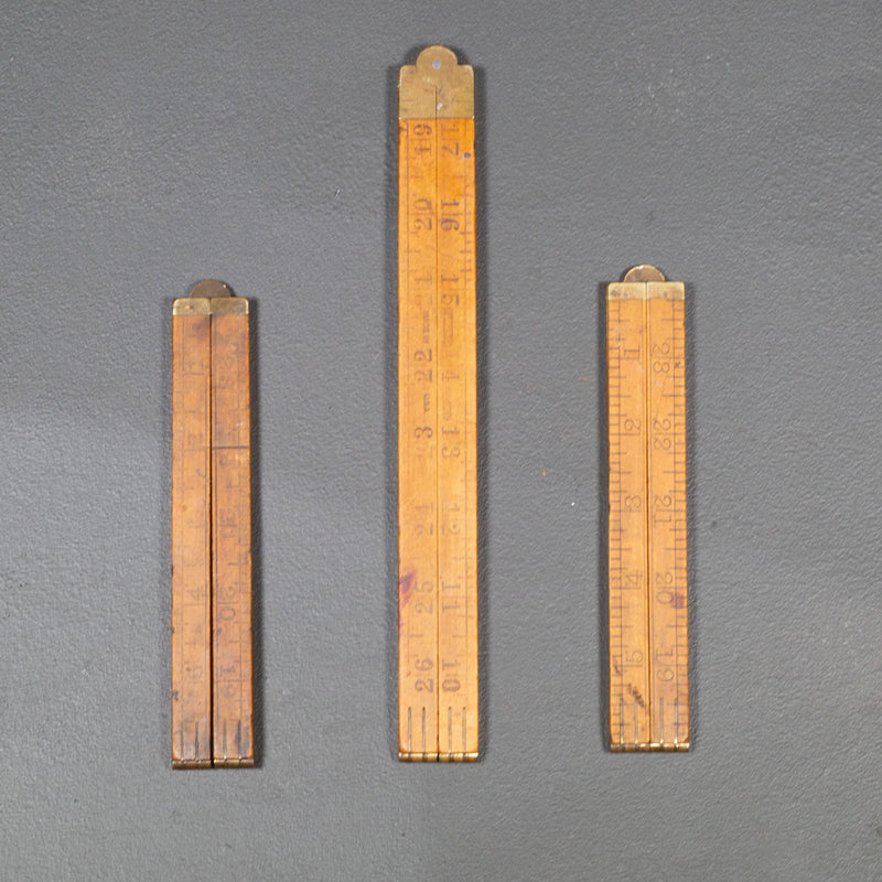 Antique Stanley Folding Rulers c.1920