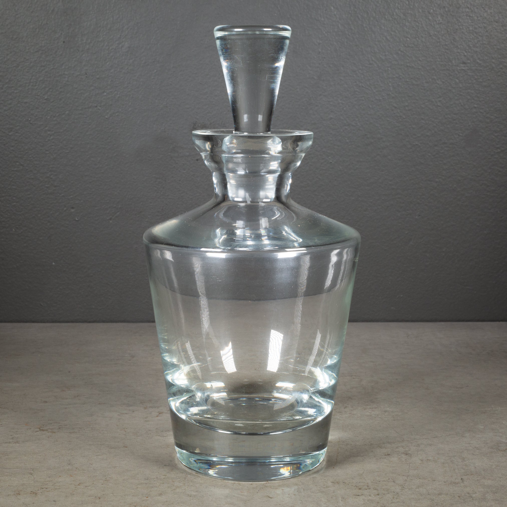 Mid-century Block Crystal Decanter c.1950 | S16 Home