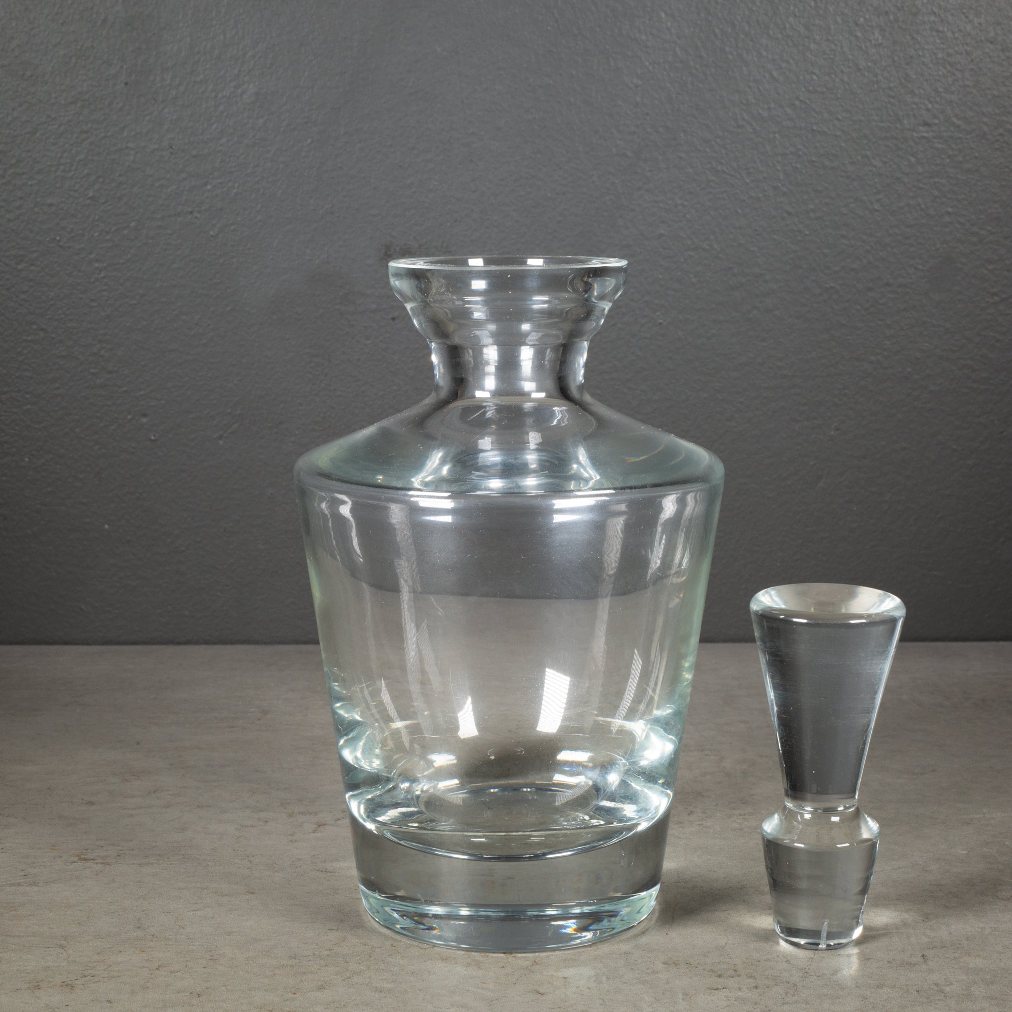 Mid-century Block Crystal Decanter c.1950 | S16 Home