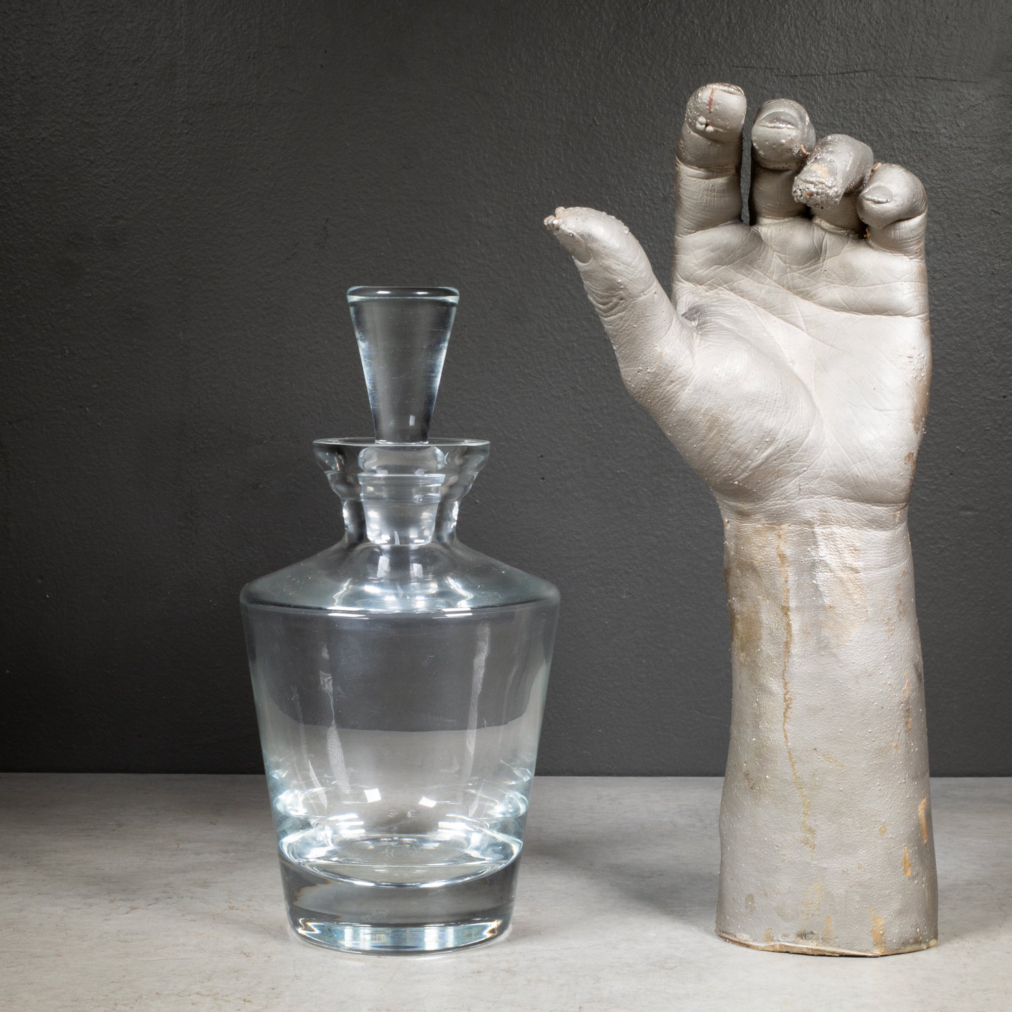 Mid-century Block Crystal Decanter c.1950 | S16 Home