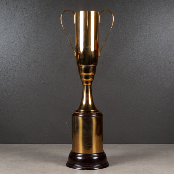 Large Brass Plated Cup Trophy with Bakelite Base c.1940