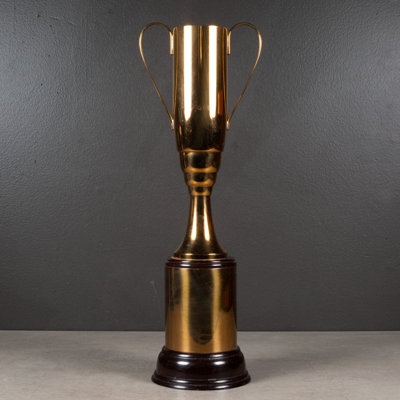 Large Brass Plated Cup Trophy with Bakelite Base c.1940