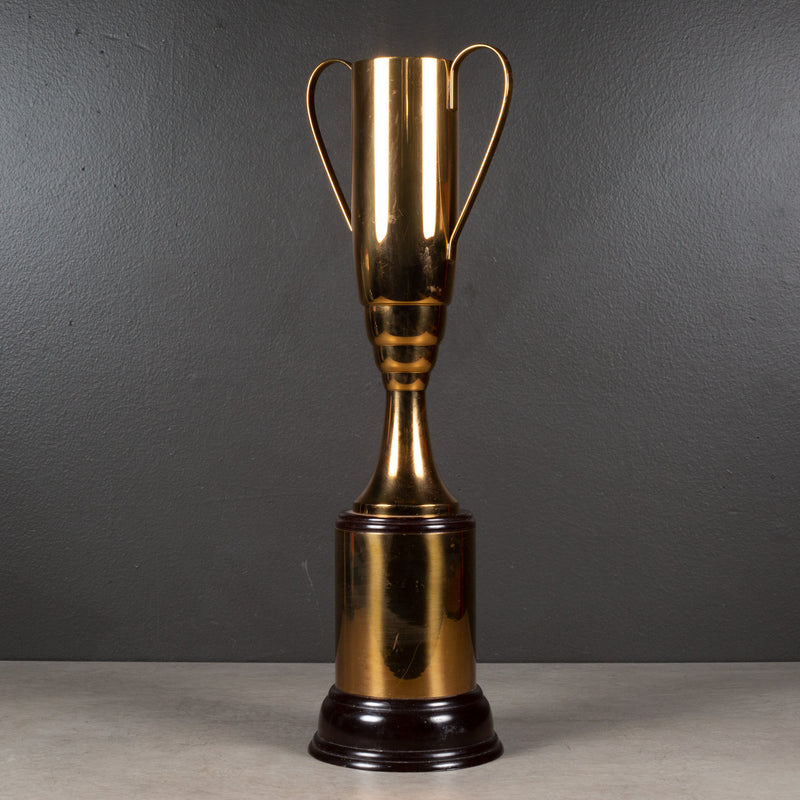 Large Brass Plated Cup Trophy with Bakelite Base c.1940