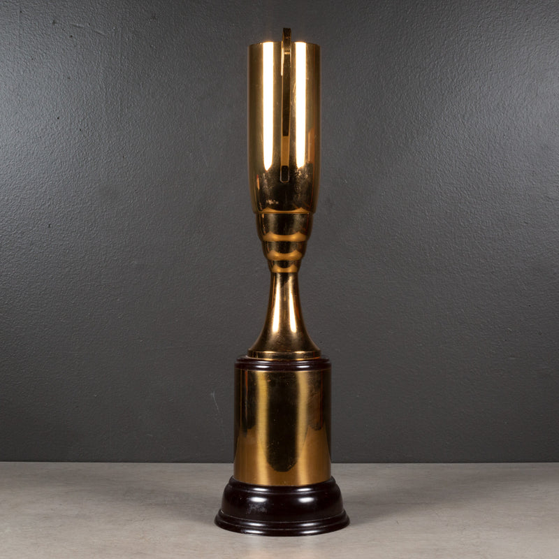 Large Brass Plated Cup Trophy with Bakelite Base c.1940