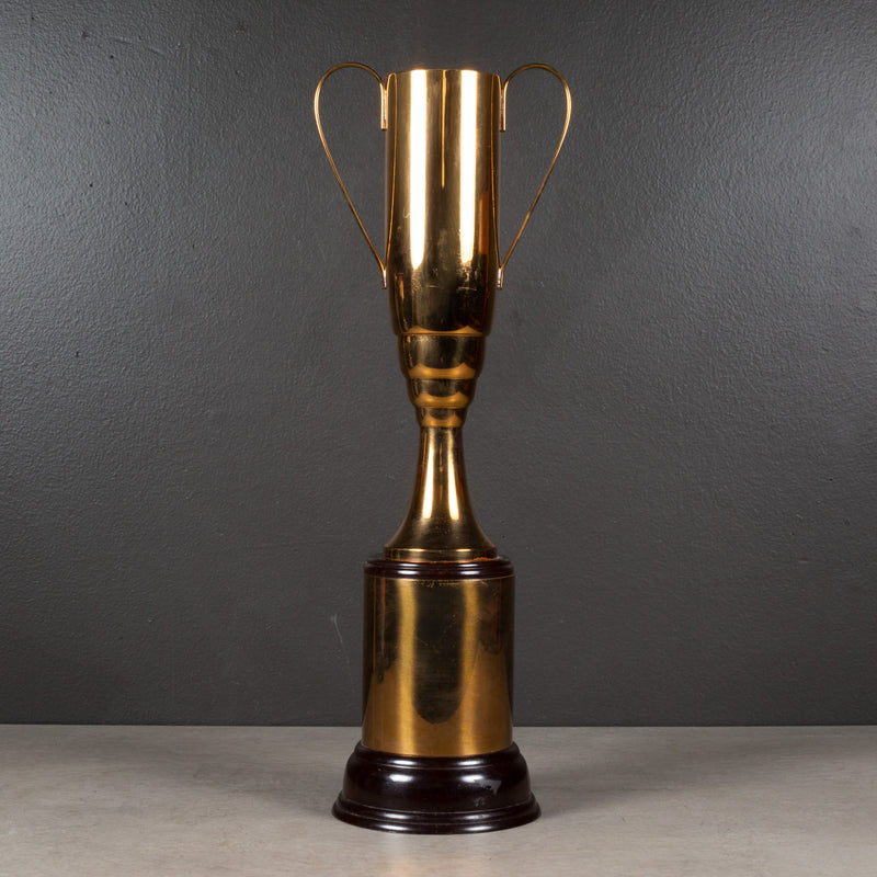 Large Brass Plated Cup Trophy with Bakelite Base c.1940