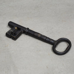 Vintage Brass and Wrought Iron Skeleton Key