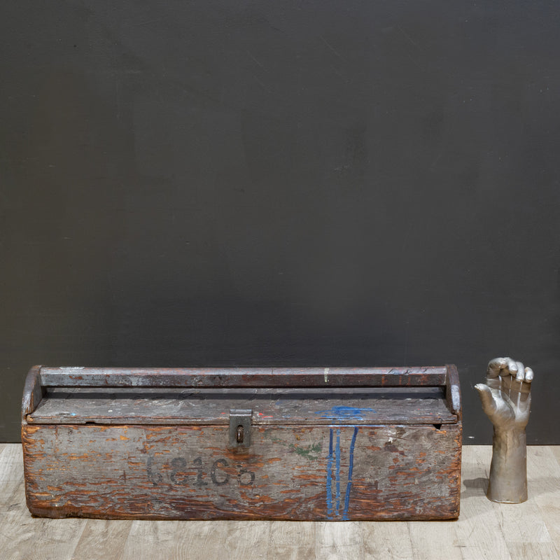 Handmade Inscribed Carpenter's Toolbox c.1940