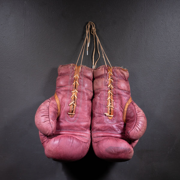 Vintage Spalding Leather Boxing Gloves c.1950-1960 | S16 Home