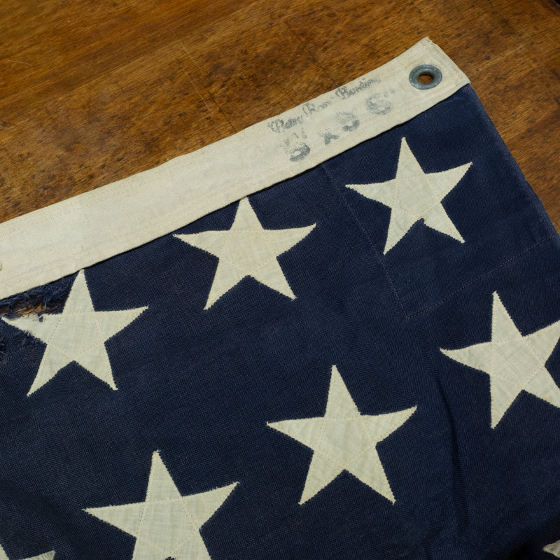 Early 20th c. "Besty Ross Bunting" Large American Flag with 48 Stars c.1940-1950