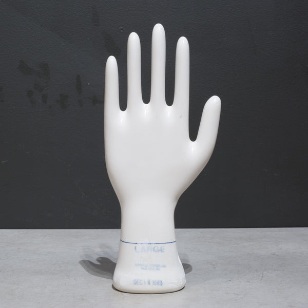 Medium Vintage Glazed Porcelain Rubber Glove Molds c.1985-Price per piece