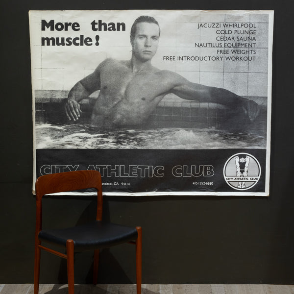 Vintage City Athletic Club Poster, The Castro, San Francisco c.1980