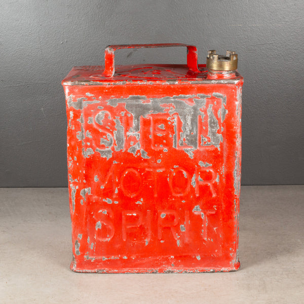 Vintage Shell Motor Spirit Petrol Can c.1940