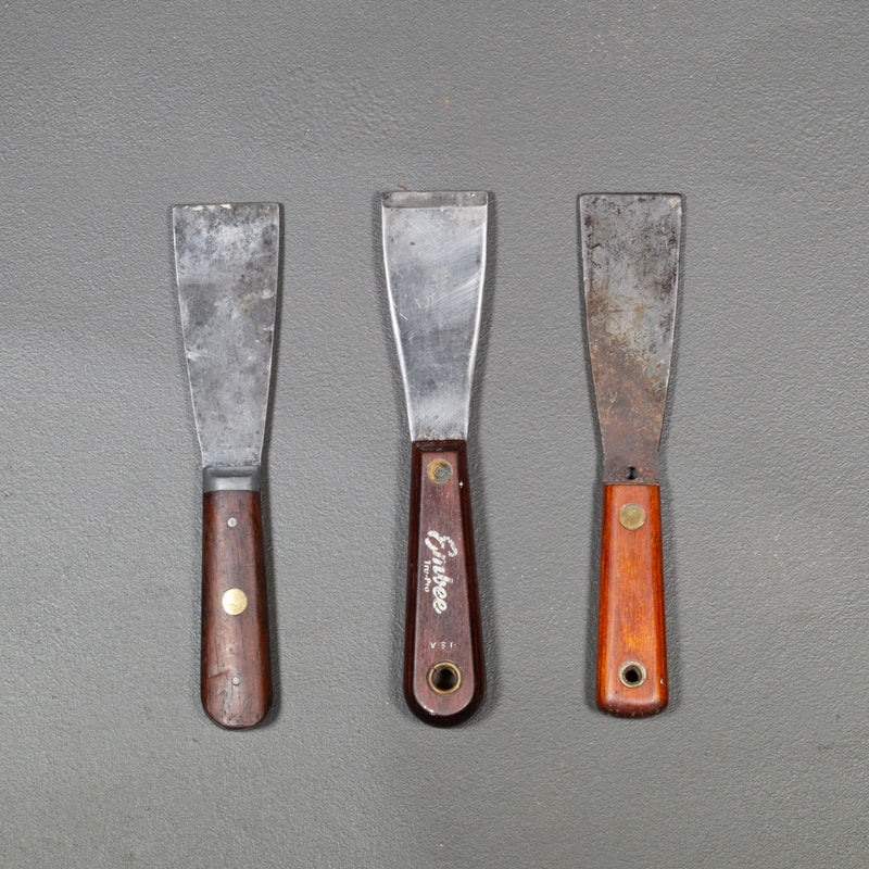 Antique Rosewood and Mahogany Putty Knives