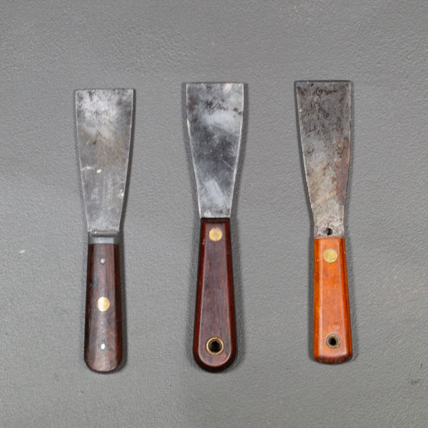 Antique Rosewood and Mahogany Putty Knives